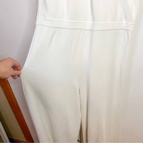 Theory Wrap Bodysuit Lustrate Jumpsuit White Small - Picture 7 of 16